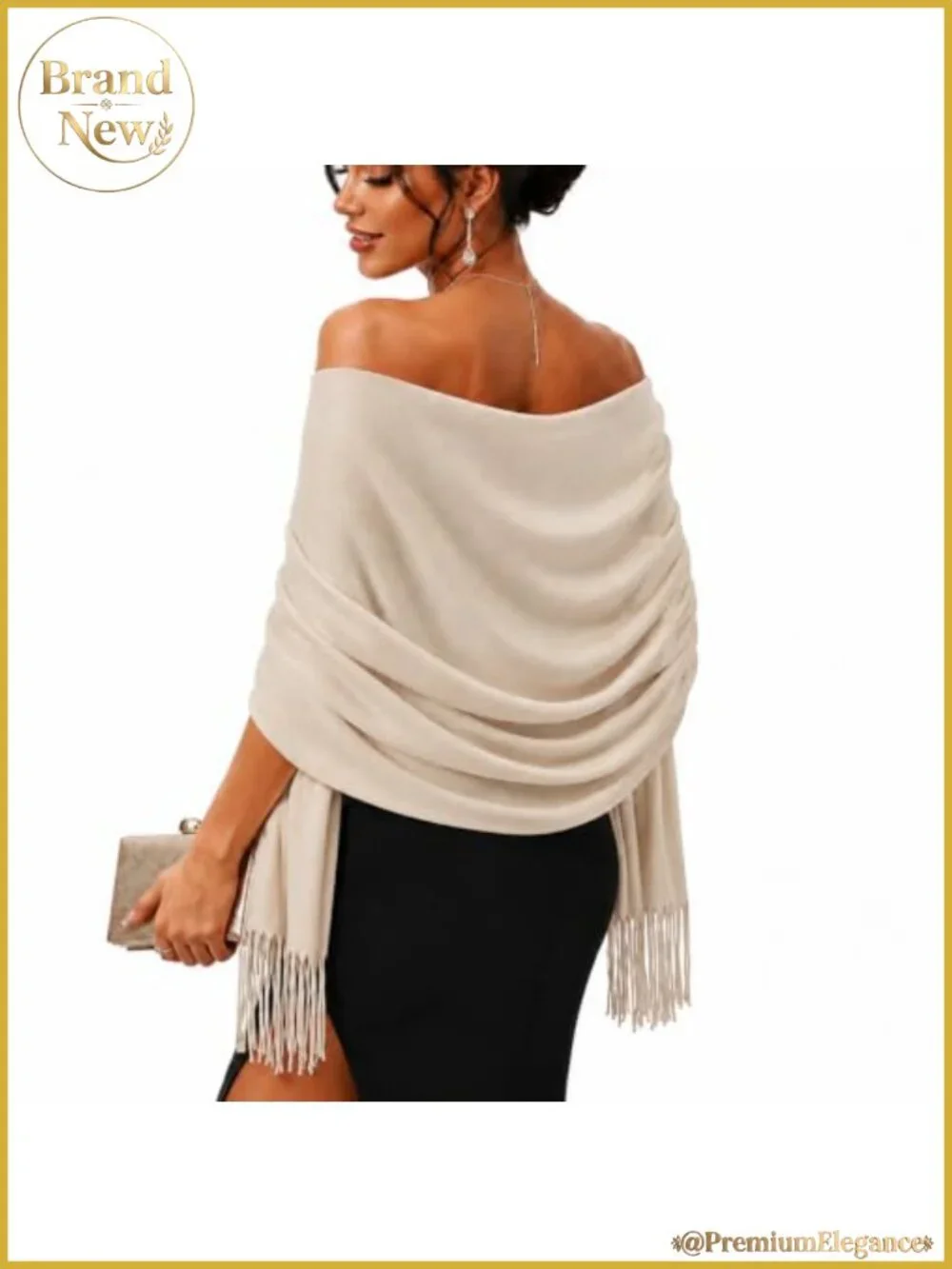 Women's Pashmina Shawl Wrap Soft Evening Wedding Winter Scarf